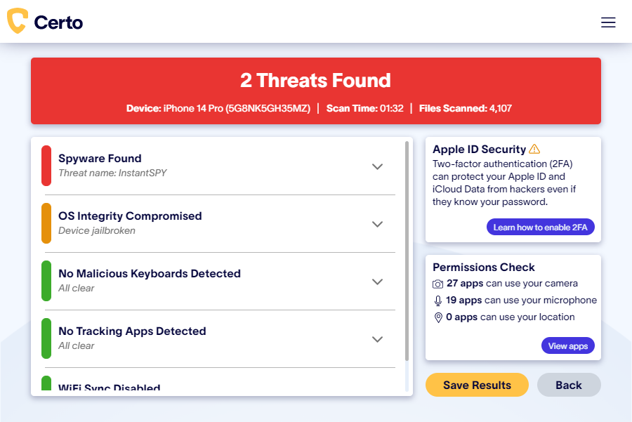 safari reader cydia Certo AntiSpy screenshot for How to detect cydia on your iPhone article