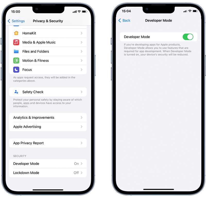 turn of developer mode for How To Remove A Virus From An iPhone Or iPad